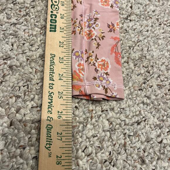 Aerie Offline Real Me 7/8 Legging Sz S Pink Floral Pattern Inseam 25 Athleisure - Picture 4 of 5